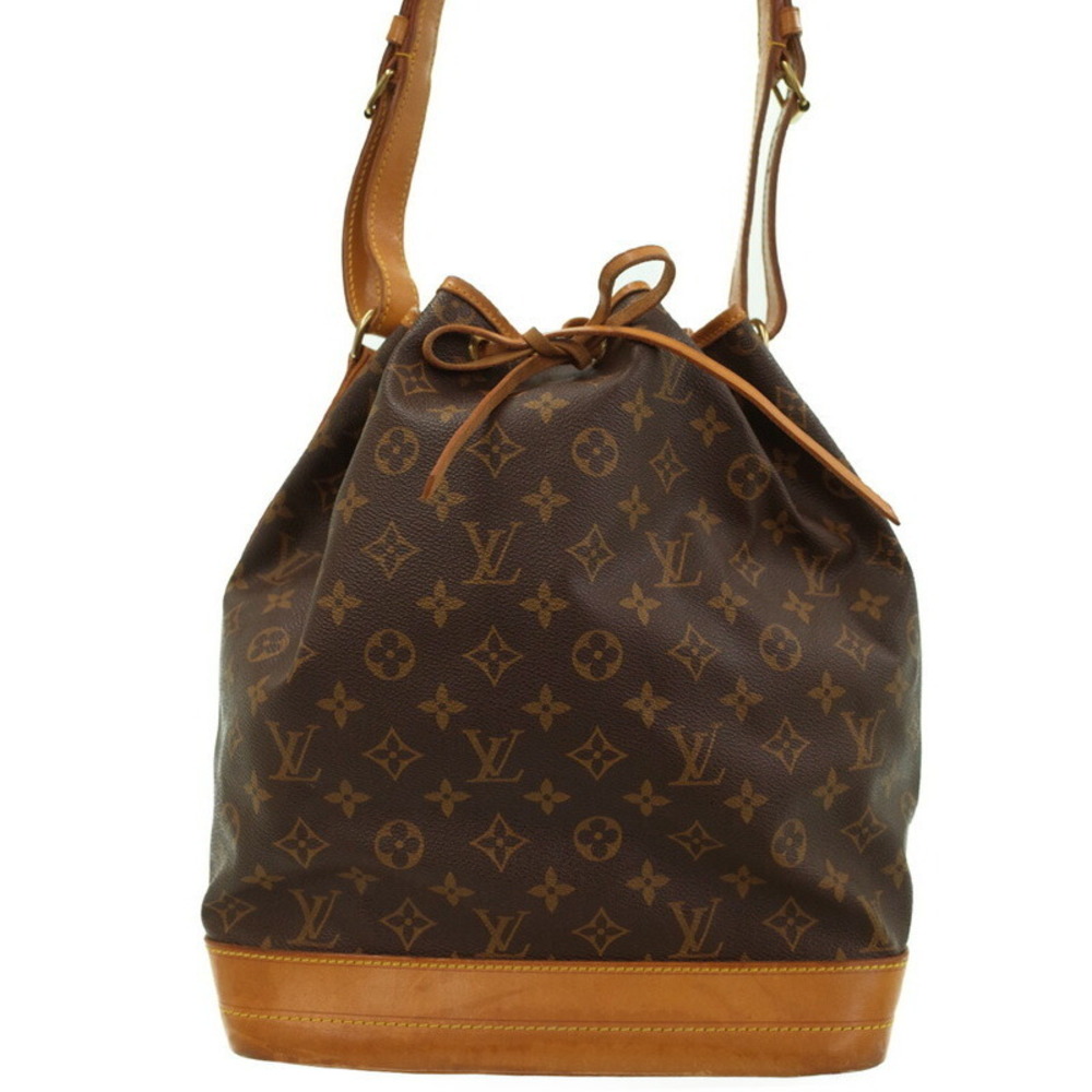 Louis Vuitton Noe Bag Shoulder Brown Leather Monogram - Picture 2 of 8